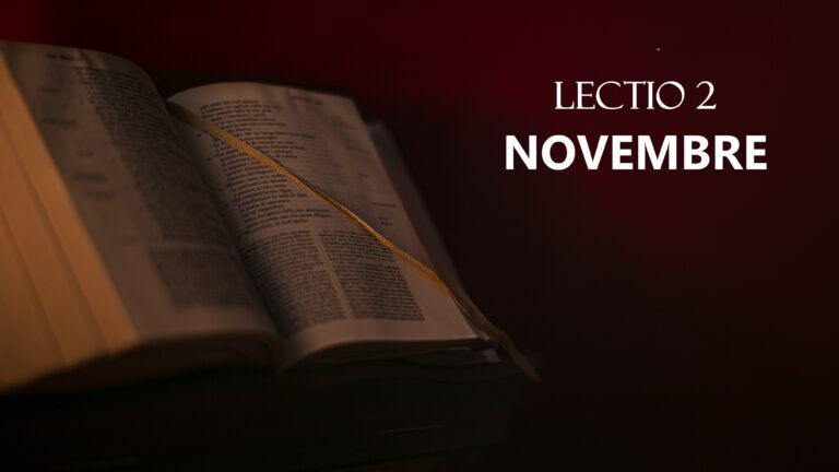 Lectio2 novembre