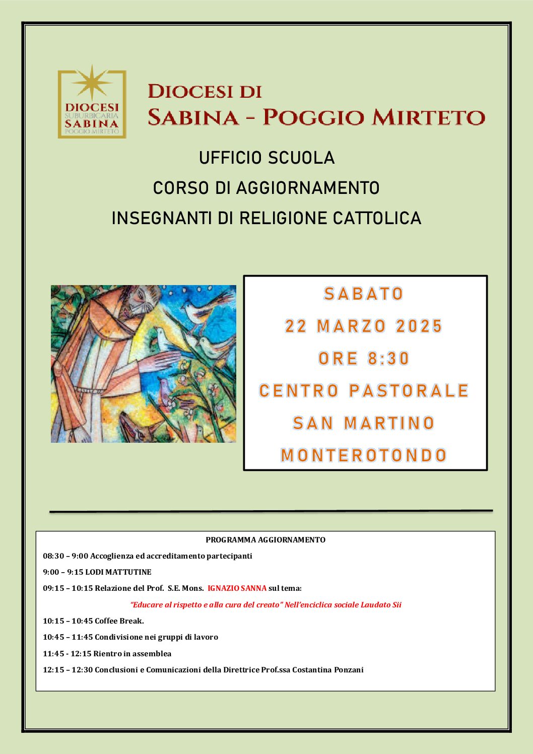 LOCANDINA AGGIORNAMENTO 22 MARZO 2025