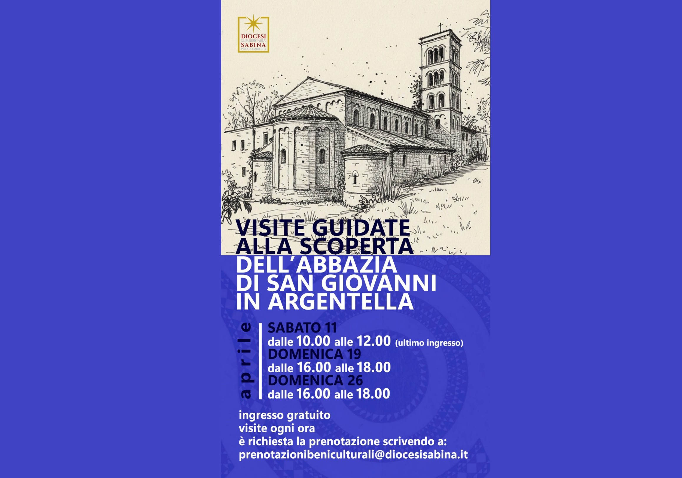 Visite guidate all’Abbazia di San Giovanni in Argentella ad aprile