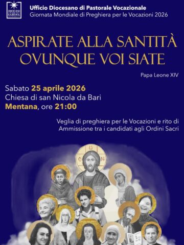 Veglia per le Vocazioni a Mentana il 25 aprile