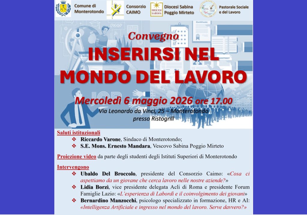 Inserirsi nel mondo del lavoro: un incontro per i giovani