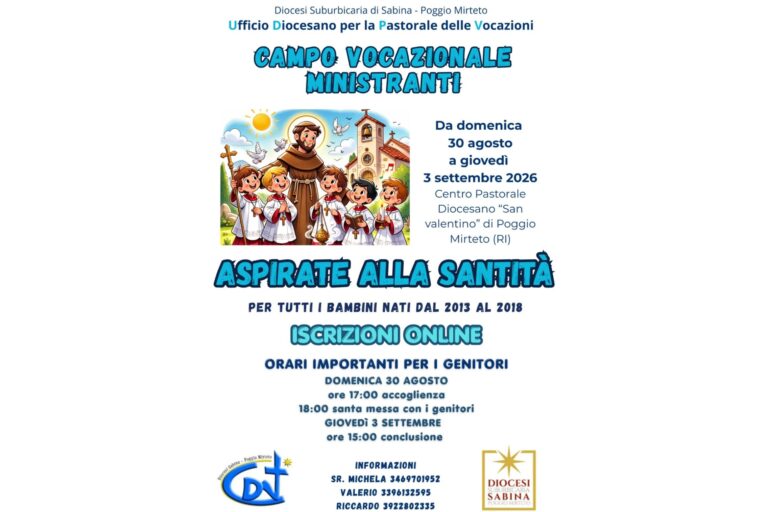 Campo vocazionale Ministranti