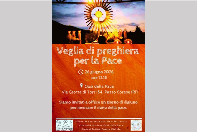Veglia preghiera pace